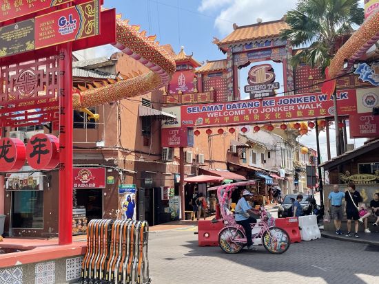 世界遺産マラッカ日帰りツアー　街並み観光＋復路はマレー鉄道利用選択可　名物チキンライスボールのランチ付き＜午前発・早めのお帰り／日本語＞
