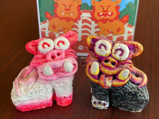 シーサー絵付け体験 世界に一つだけのオリジナルシーサーを作ろう！うるマルシェ商品券付きプランあり◎＜約1時間／3歳～／本島中部 うるま市＞