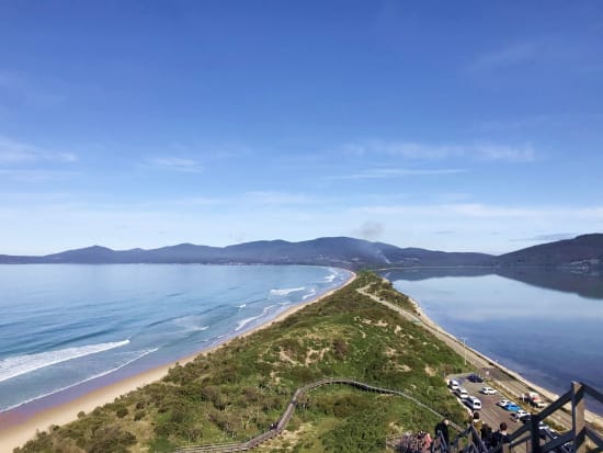 ブルーニー島1日ツアー　ネック展望台からの絶景とカキやチーズなどの美味しい食材を味わう！＜日本語ドライバーガイド／ホバート発＞