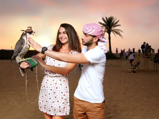 憧れのサハラ・デザート・フォートレスでディナー！砂丘ドライブ＋ラクダ乗り＋ディナー＋ショー＜混載／午後発／日本語オプションあり／往復送迎／ディナー付／ドバイ発＞