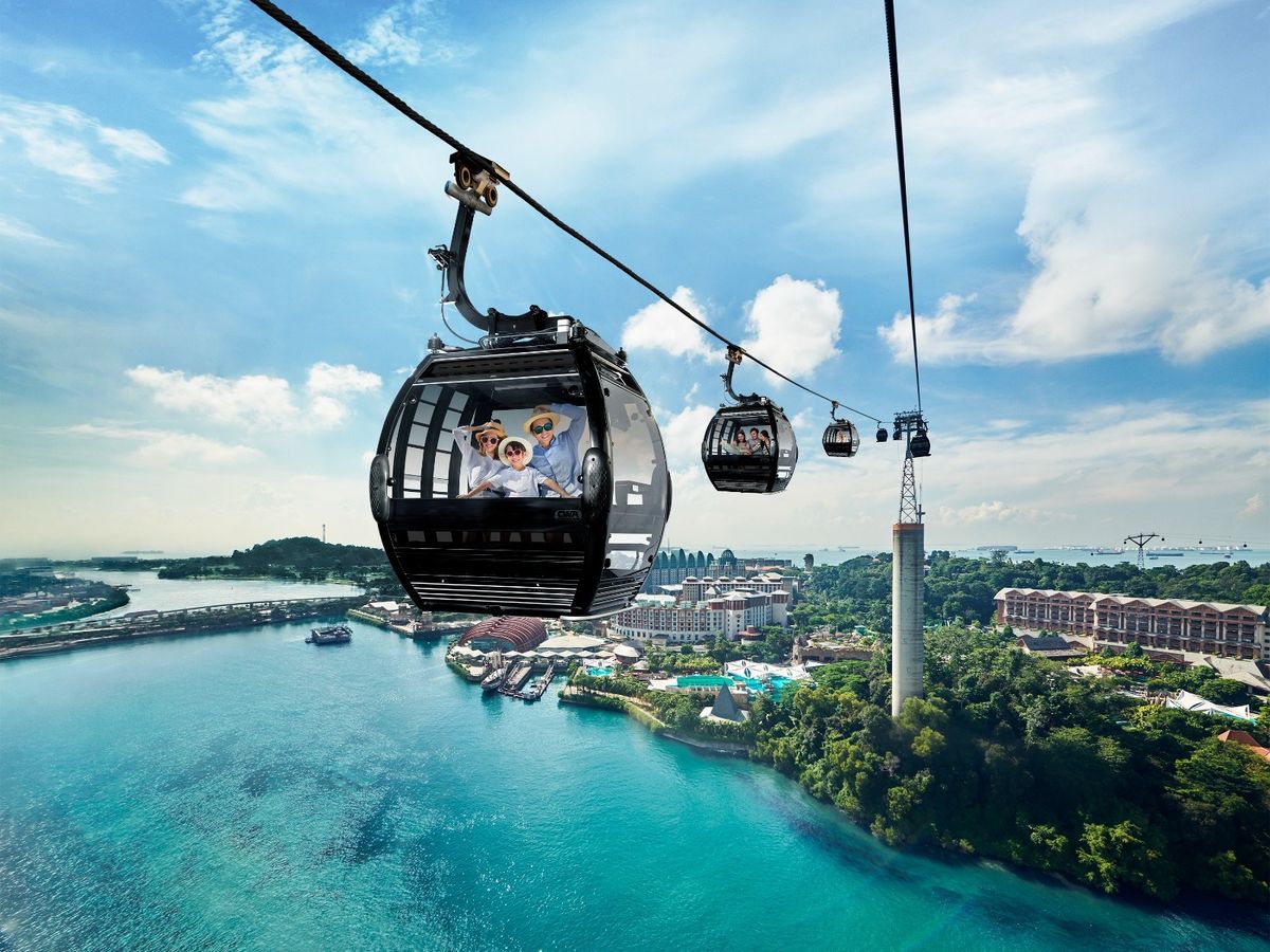 シンガポールケーブルカー 乗車券 セントーサ島と本島を結ぶ 海抜100m