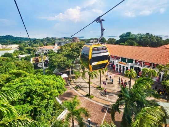シンガポールケーブルカー 乗車券　セントーサ島と本島を結ぶ 海抜100mの空中散歩＜日付指定なし／スカイパス＞