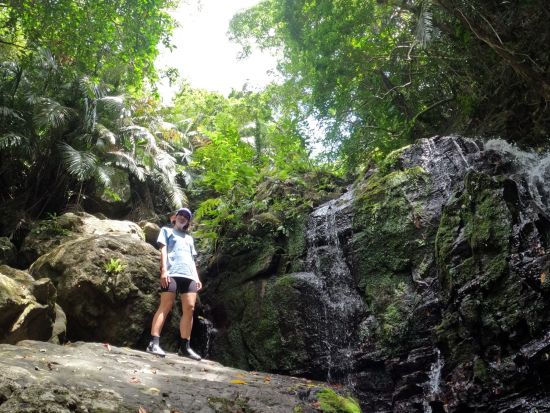 野底岳マーペー登山＆滝遊び "恋愛スポット"として知られるマーペーをトレッキング！迫力満点の屋比久の滝を目指すツアー！＜2時間30分／2歳から参加可能／石垣島＞