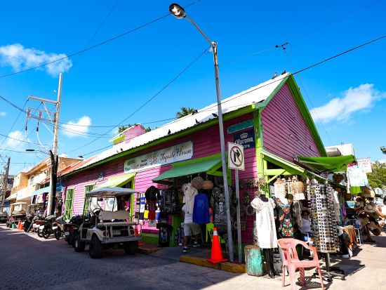 フェリーで行くイスラ・ムヘーレス島観光　ガイド付きゴルフカートツアー＋ビーチクラブ ＜ビュッフェランチ＆ドリンク付き／英語ガイド／カンクン発＞