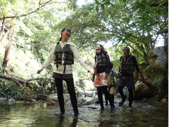 1組限定貸切ター滝リバートレッキング　ター滝を目指して川の中を歩いたり泳いだり楽しみ方は自由！＜撮影あり／大宜味村＞