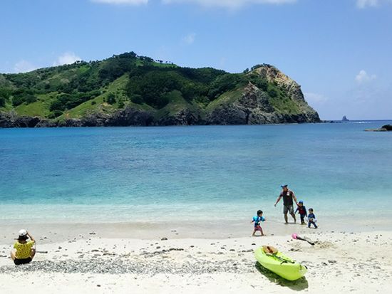 父島1日カヤックツアー ビーチに上陸して磯探検やシュノーケルも楽しめる＜小笠原諸島・父島発／1～6名＞