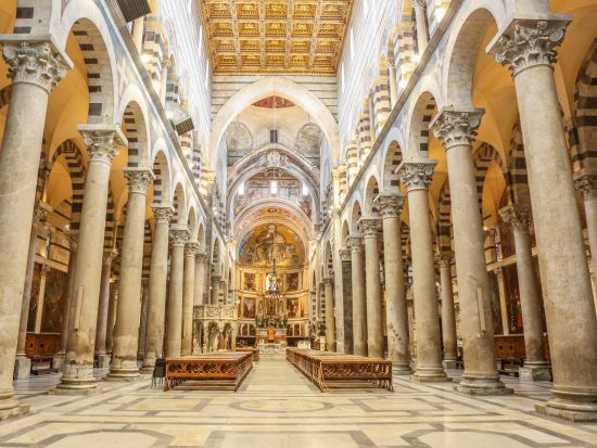 往復バスだけのフリープラン有！斜塔＆ドゥオモ入場付きピサ半日観光ツアー＜午後／フィレンツェ発／英語ガイド＞