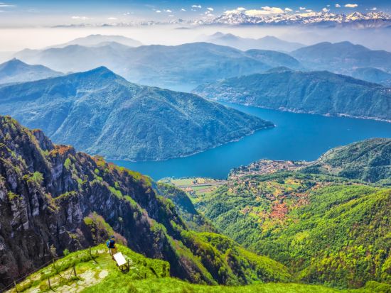 コモ湖＆ベッラージョ＆隣国スイスのルガーノ1日観光ツアー　イタリア湖水地方の３つの人気スポットを巡る　ボートクルーズ付き＜英語／ミラノ発＞