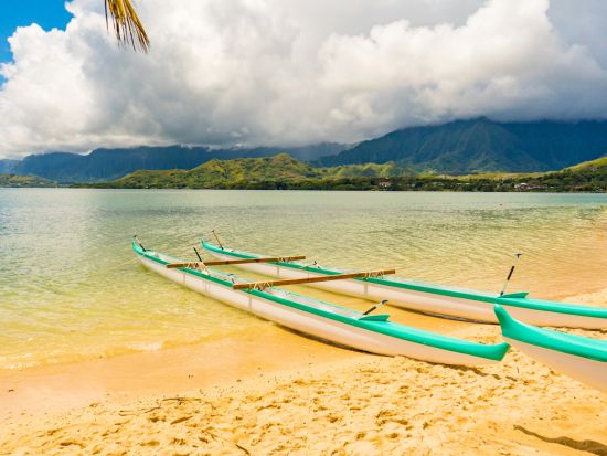 クアロア・ランチ　プライベートビーチでカヤック、SUP、バレーボールなどのビーチアクティビティを満喫＜半日または1日／送迎付きプランあり＞