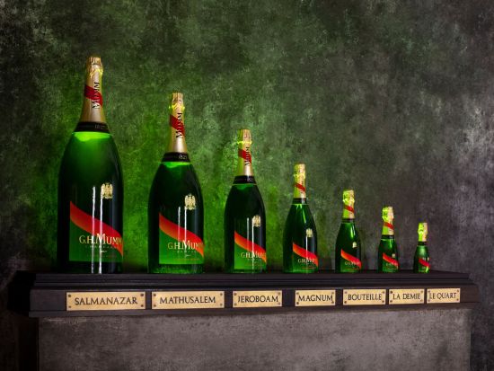 シャンパーニュ地方　メゾン・マム（G.H.Mumm）＋家族経営セラー見学ツアー　＜試飲付／昼食付／ランス発／英語ガイド＞