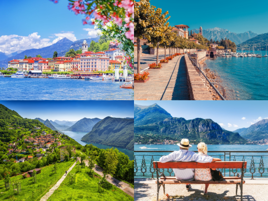 コモ湖＆ベッラージョ＆隣国スイスのルガーノ1日観光ツアー　イタリア湖水地方の３つの人気スポットを巡る　ボートクルーズ付き＜英語／ミラノ発＞