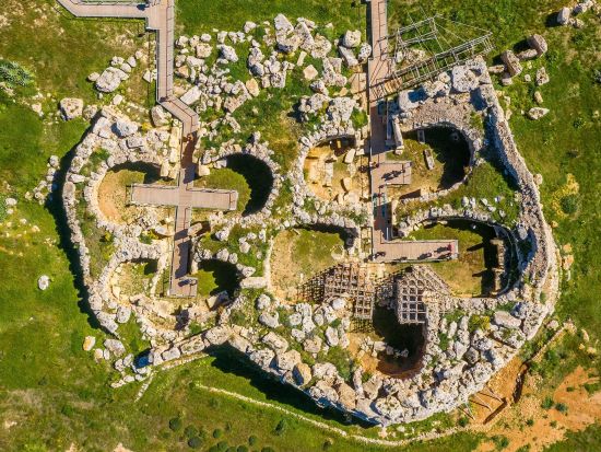 ゴゾ島1日観光ツアー 世界遺産ジュガンティーヤ神殿入場　マルタ島⇔ゴゾ島往復フェリー込み ＜英語ガイド／昼食付きマルタ島発着＞