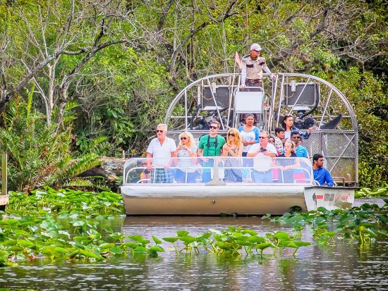 エバーグレーズ湿地帯 半日ツアー　エアボート乗船＆サファリパーク観光