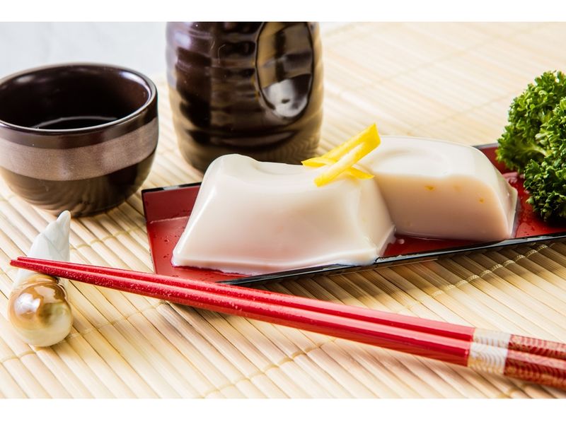 ゆず入ごま豆腐（盛付イメージ）