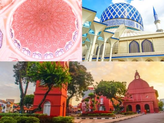 【土日催行】クアラルンプール＆マラッカ定番スポット凝縮ツアー　ピンクモスク＋ブルーモスク＋マラッカナイトマーケット＜1日／送迎付き／日本語ガイド＞