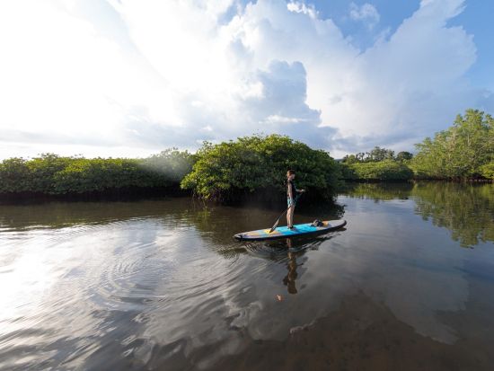 SUP（スタンドアップパドル）ツアー　最大6名の少人数制！ゆったり気ままにSUPを楽しもう＜送迎付き／日本語スタッフ＞