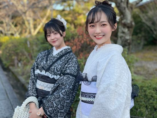 【着物・浴衣レンタル】レースデザインや振袖で京都散策♪ ＜翌朝10時まで返却無料／清水寺付近＞ by 着物レンタル KIYOMI