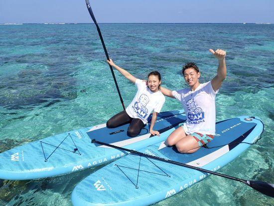 1組限定貸切SUP体験 初心者の方も大歓迎！宮古島の美しい海を存分に堪能＜撮影データ無料／約1～2時間／宮古島＞