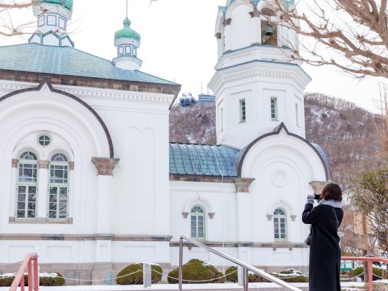 【空港送迎+ミニ観光コース】函館空港・JR函館駅⇔函館市内ホテル送迎＆五稜郭公園or元町教会群orトラビスチヌ修道院観光！＜約1時間／函館市内＞