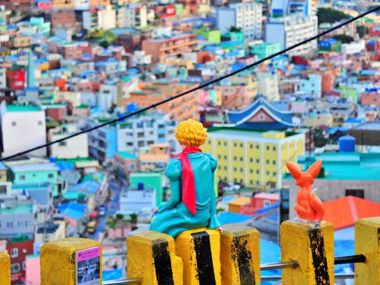 釜山フォトジェニック観光ツアー　スカイカプセル＆五六島スカイウォーク＆甘川文化村＆ヒンヨウル文化村 ＜1日／1名参加OK／選べる出発地／英語or日本語ガイド＞