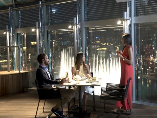 ブルジュ・ハリファ展望台「アット・ザ・トップ・シルバー（124・125階）」入場チケット＋ブルジュ・クラブでランチまたはディナー