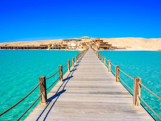 ギフトン島オレンジベイ1日ツアー　「紅海のカリブ海」でリラックス＆シュノーケリング体験＜昼食付き／英語／ハルガダ発＞