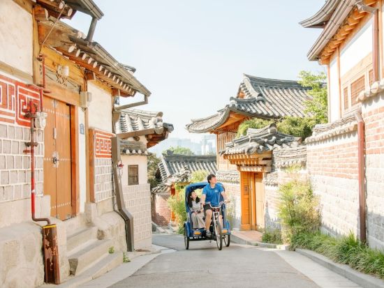 ソウル ペディキャブツアー 人力車で北村韓屋村や昌徳宮の観光スポットと隠れた名所を巡る！＜日本語ガイド／1時間または2時間／選べる5コース＞