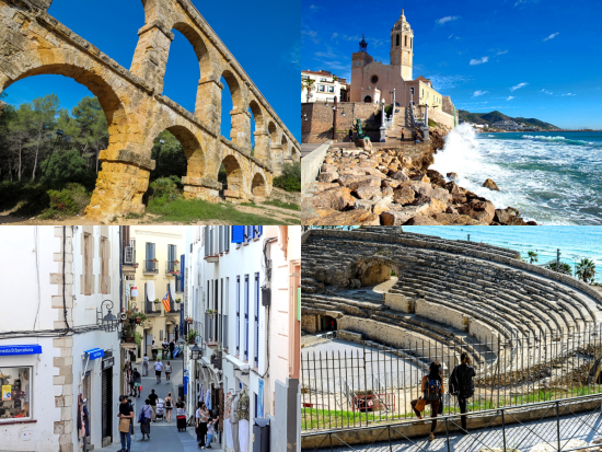 世界遺産タラゴナ＆シッチェス 1日観光ツアー　ラス・ファレラス水道橋＆漁村ロック・デ・サン・ガイエタ ＜英語ガイド＞