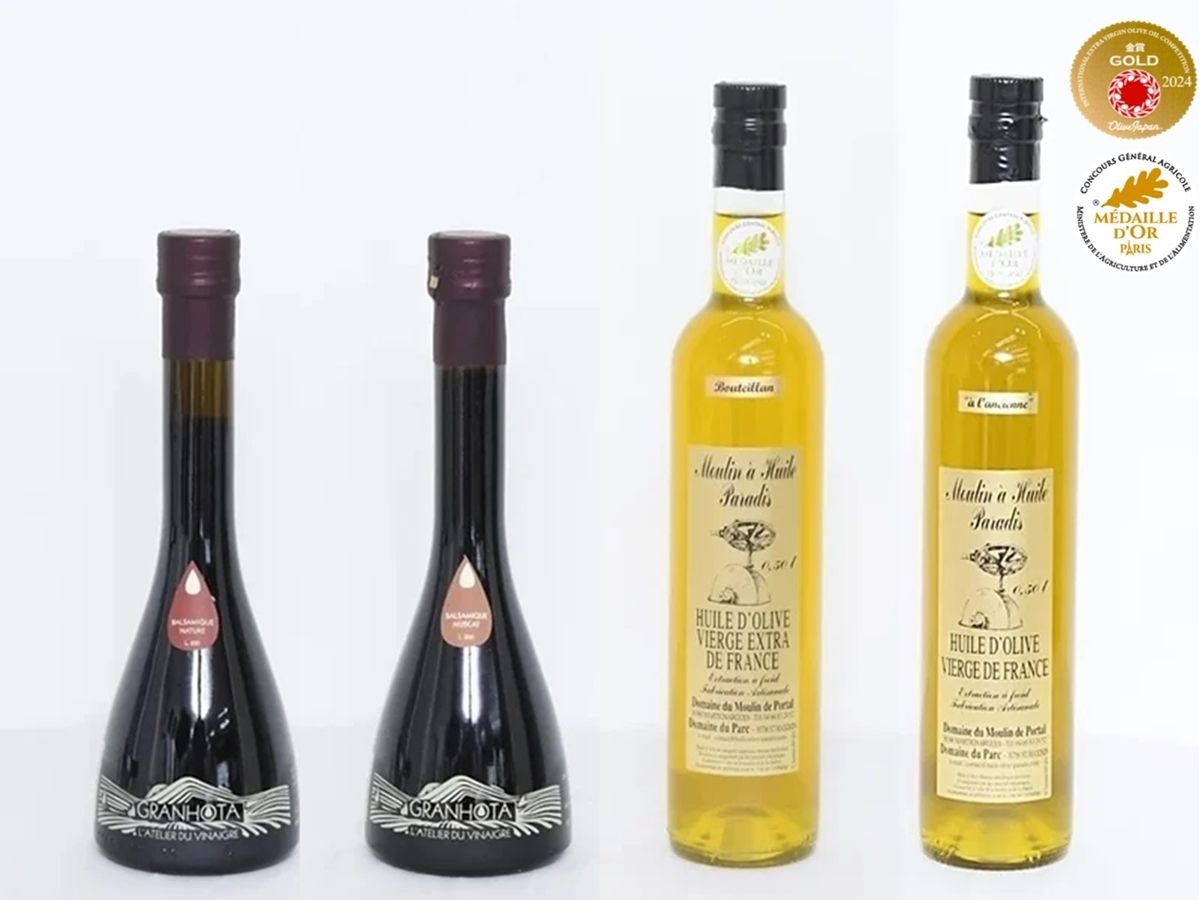 バルサミコ・ビネガー250ml×3本及びオリーブオイル500ml 3本セット お取り寄せ】【南フランス産ビネガー＆オイル】日本未上陸の逸品