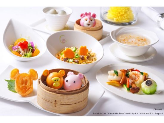 香港ディズニーランド・ホテル「クリスタル・ロータス」事前予約　キャラクター点心ランチセットを堪能 ＜中華料理＞