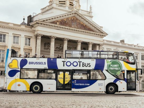 乗り降り自由！環境にやさしいホップオンホップオフバス＋ブリュッセル街歩きアプリでサステナブルな旅を楽しもう！＜1日券/２日券＞