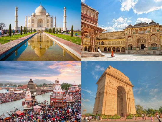 【5泊6日】 定番観光地＋ヨガの聖地！デリー＋ジャイプール＋アグラ＋ハリドワール＋リシケシ＜貸切／日本語ガイド／宿泊＆食事付き／デリー空港発着＞