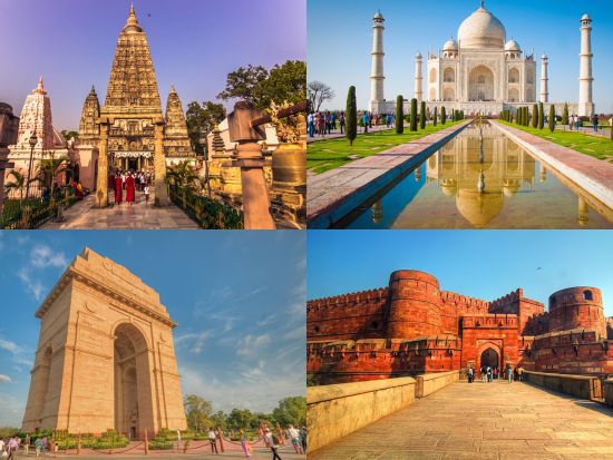 4都市周遊 5泊6日観光ツアー デリー＋バラナシ＋ブッダガヤ＋アグラ  4つ星ホテル利用＜貸切／日本語ガイド／宿泊＆食事付き／デリー空港発着＞
