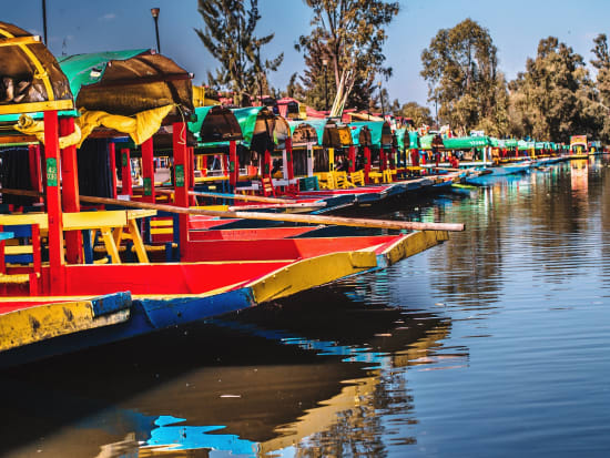 Mexico_Xochimilco_Canals_Trajinera Mexican Boats