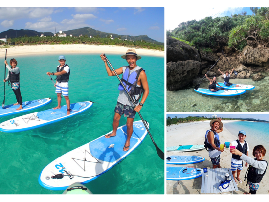 SUPクルージング 1組貸切！話題沸騰中のSUPを体験◎嬉しい温水シャワーなど設備も充実＜約2時間／恩納村＞by アンダゴ