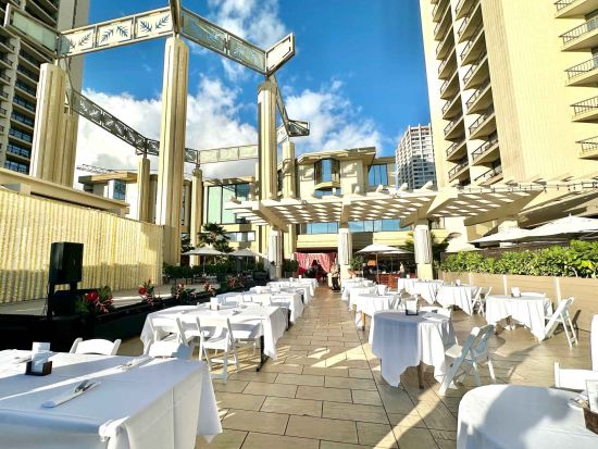 ナーレイ・アロハ・フラショー　ワイキキの中心地で開催の本格ルアウショー！ショーのみまたはビュッフェ・ディナー付きから選べるプラン＜ ハイアットリージェンシー内＞