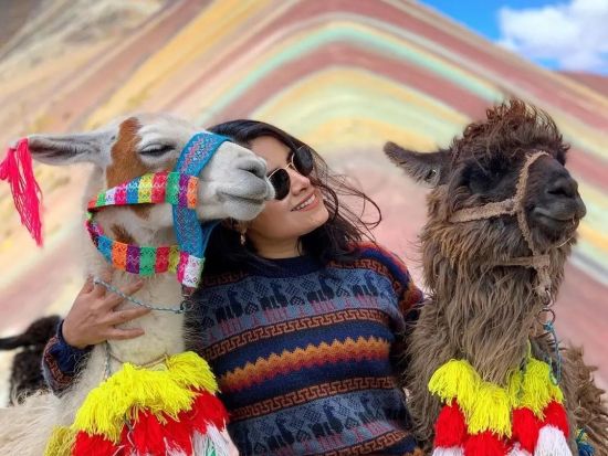 レインボーマウンテン＋レッドバレー日帰りトレッキングツアー＜混載／英語ガイド／朝食＆昼食付／クスコ発＞