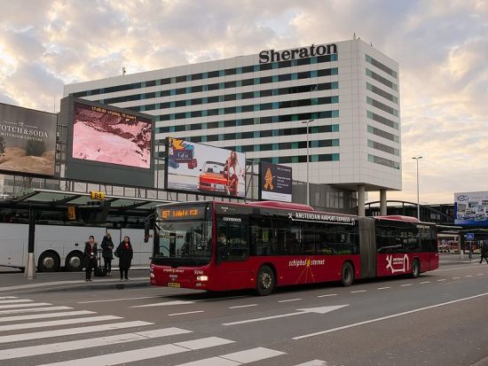 【空港シャトル】アムステルダム空港エクスプレス　バス乗車チケット
