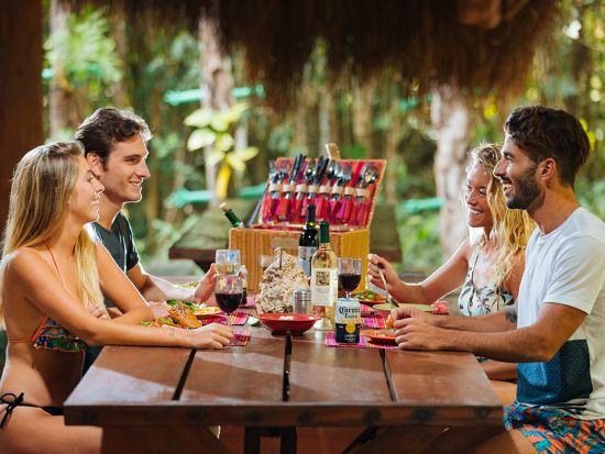 セノーテ巡りツアー　4か所のセノーテでジップラインやカヤックなどアクティビティ体験！＜ピクニックランチ付／英語ガイド／カンクンorその他エリア発＞