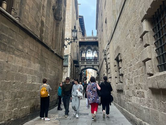 世界遺産グエル公園＆旧市街散策ツアー　時間指定のチケット手配込みで安心！＜午後／日本語ガイド／バルセロナ発＞by Mybus