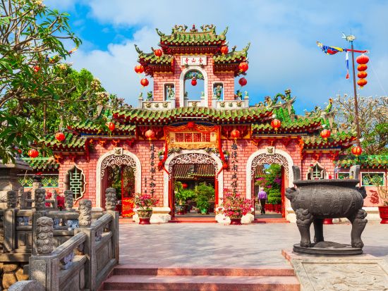 世界遺産ホイアン観光ツアー バンブーバスケットボート体験＋パノラマカフェ＋ホイアン名物料理の昼食＜午前／日本語ガイド／混載または貸切／ダナン・ホイアン・フエ発＞