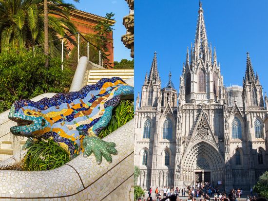 世界遺産グエル公園＆旧市街散策ツアー　時間指定のチケット手配込みで安心！＜午後／日本語ガイド／バルセロナ発＞by Mybus