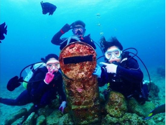 【サンゴ礁・体験ダイビング】完全貸切でサンゴ礁と熱帯魚の餌付け満喫！GoPro写真＆動画無料！地元沖縄人ガイド！口コミ＆写真満足度高評価！＜北谷町＞