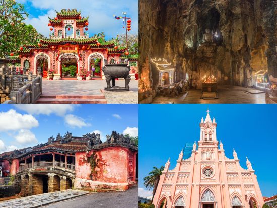 世界遺産ホイアン観光ツアー パノラマカフェ＋ホイアン名物料理の昼食　ダナン観光付きプランあり＜日本語ガイド／半日または１日／ダナン・ホイアン・フエ発＞