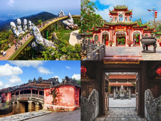 世界遺産ホイアン＋バーナーヒルズ観光ツアー ホイアン料理の昼食＋ミークアンの夕食付 ダナン空港お送り可＜日本語ガイド／混載または貸切／ダナン・ホイアン・フエ発＞