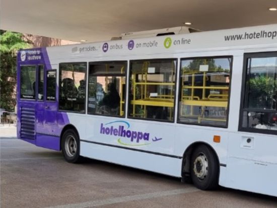 【空港シャトル】 ロンドン・ヒースロー空港～ヒースロー周辺ホテル間　ホテルホッパ　バス乗車チケット