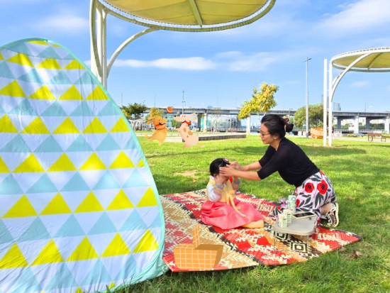 子供に人気♪漢江公園ピクニックツアー 道具レンタルと軽食付き！江南でのお買い物タイムあり＜貸切／現地語ドライバー／ソウル市内ホテル往復送迎＞