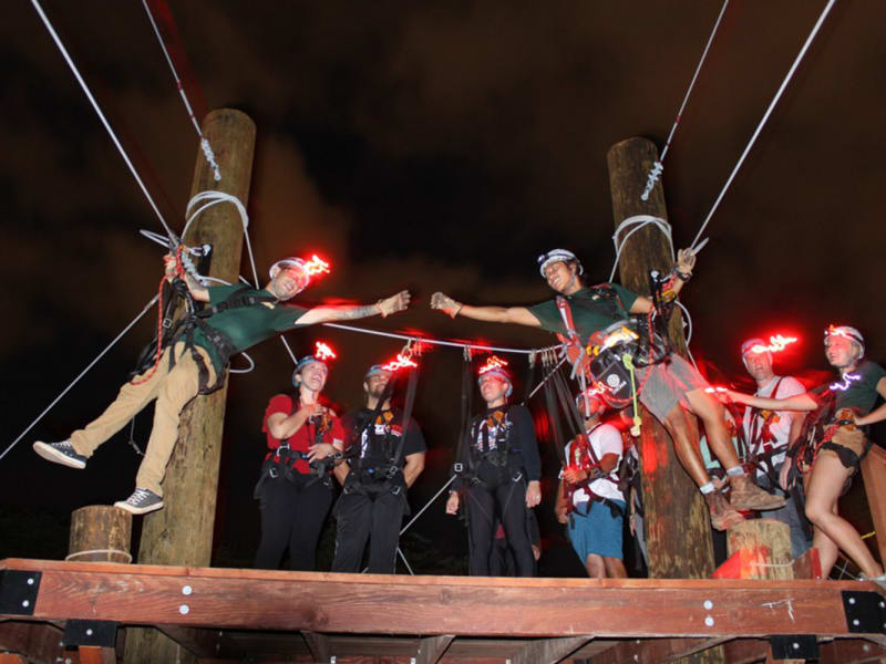 Coral Crater Night Zipline