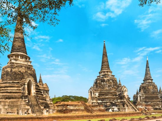 世界遺産アユタヤ遺跡＋バンパイン宮殿＋象乗り観光ツアー　5大遺跡巡り＜日本語ガイド／タイ料理ランチ＞