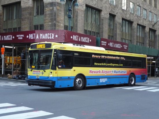 【空港シャトル】ニューアーク空港エクスプレス　バス乗車チケット